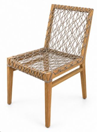 ARCH DINING CHAIR LIGHT GREY ROPE 53X59X81