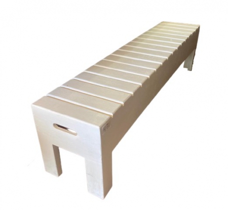 BENCH INDOOR WHITE 1685x400MM