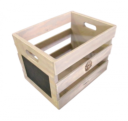 CRATE WITH BLACK BOARD