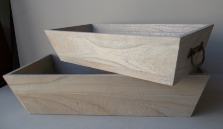 WOODEN BOX TRAY SMALL