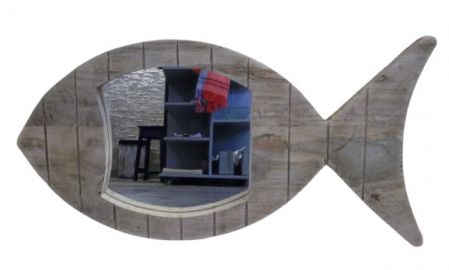 MIRROR WOODEN FISH