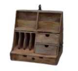 WOODEN DESK ORGANISER40X25X25