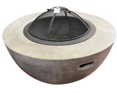 FIRE PIT HALF SPHERE 80X80X38 LID & MESH INCL.