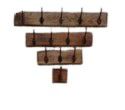 HOOK 5 BROWN 74X15X9