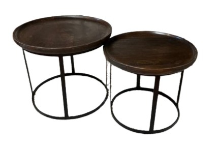 TABLE COFFEE MANGO BROWN ROUND 52DIA