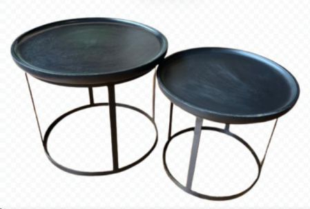 TABLE COFFEE MANGO BLACK  ROUND 52DIA