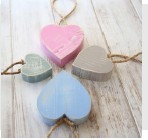 WOODEN HEART ON ROPE SMALL