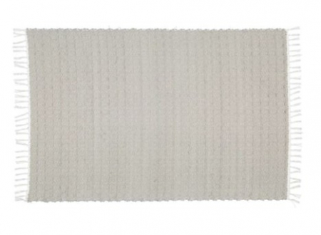MAT DHURRIE TWILL GREY 60X90