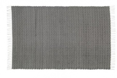MAT DHURRIE TWILL CHARCOAL 60X90