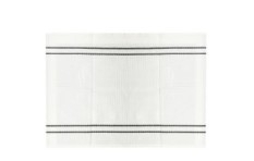 TOWEL BATH WHITE/CHARCOAL 75X150