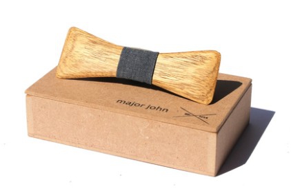 BOW TIE WOOD FLAT ASSORTED