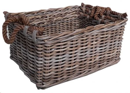 BASKET LEDBURY GREY SMALL 43X32X18