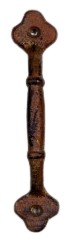 HANDLE DOOR CLOVER RUST