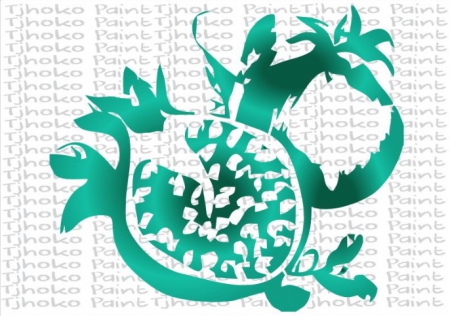 TJHOKO STENCIL POMEGRANATE