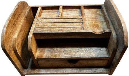 WOODEN ORGANIZER DESK
