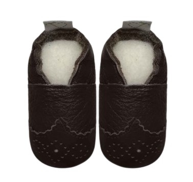 SHOE BABY C/CHIPS BAROQUE BROWN 2-4