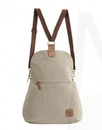 BAG CANVAS BACKPACK CONV TAUPE