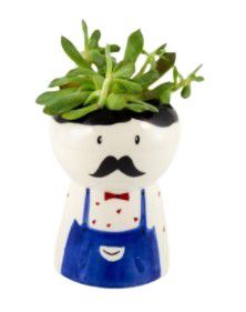 CERAMIC PLANTER POT UNCLE PIET ROOT