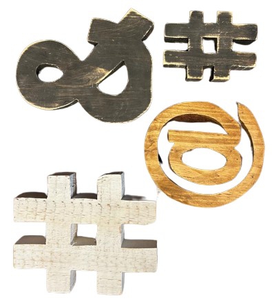 WOODEN CHARACTERS #@&